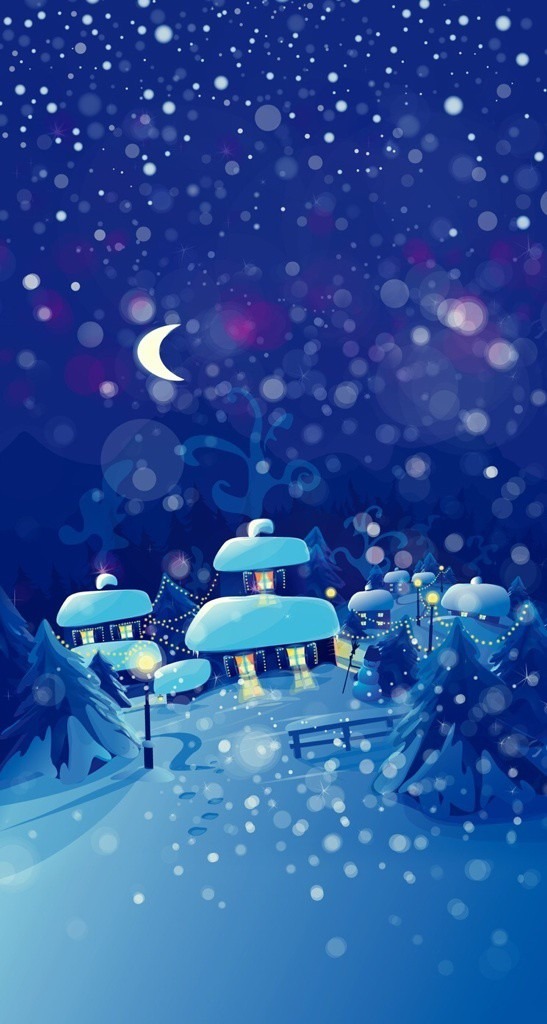 雪 家 イラスト Android向け 冬が感じられる壁紙 待受画像集 冬景色 雪景色 Naver まとめ