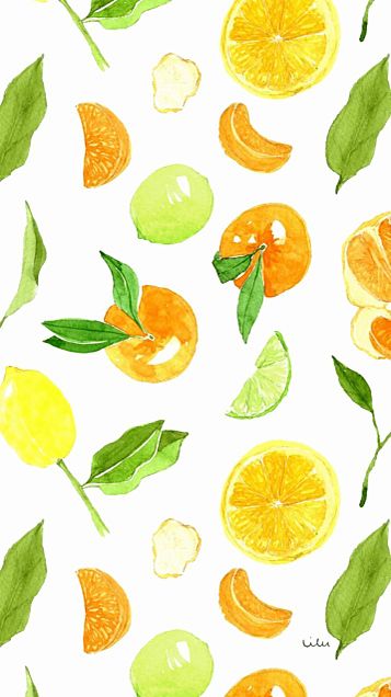 素材 壁紙 かわいい おしゃれ オレンジ レモン 黄色 イエロー カラフル フルーツ 果物 のスマホ用ホーム ロック画面 壁紙待ち受け 食べ物 トロピカル Naver まとめ