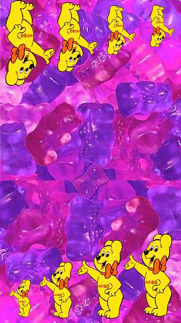 壁紙 紫 Iphone5s ハリボー グミ ハリボーベアー Hariboハリボー Iphone スマホ壁紙 待ち受け画像 グミ菓子 アメリカン Naver まとめ