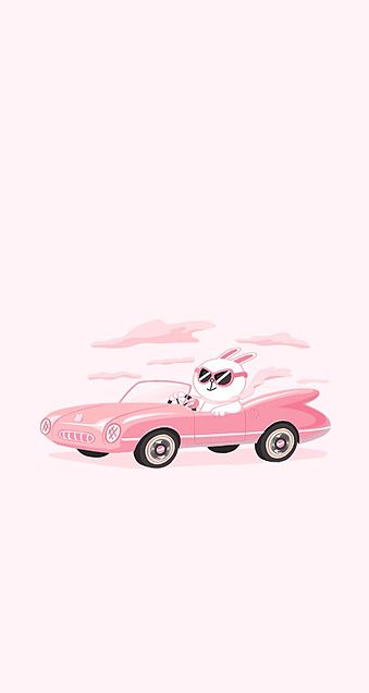 コニー ポエム原画 壁紙 かわいい ドライブ ピンク Line ライン キャラクター スマホ壁紙 待ち受け画面 画像 Naver まとめ