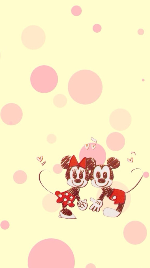 ミッキー ミニー Iphone5 壁紙 の Disney ミッキー ミニーマウス 一緒にいる仲良し Iphone スマホ用 壁紙 ディズニー Naver まとめ
